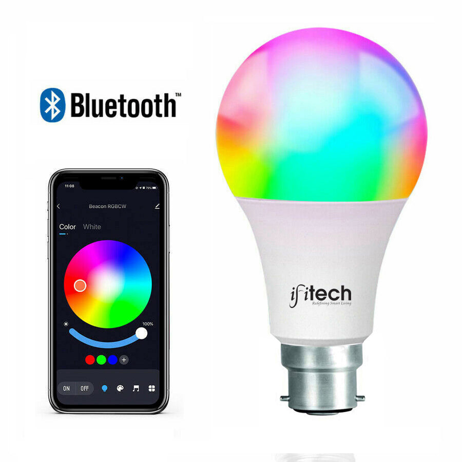 IFITech - 7W Bluetooth RGB (Multicolor) Smart LED Bulb