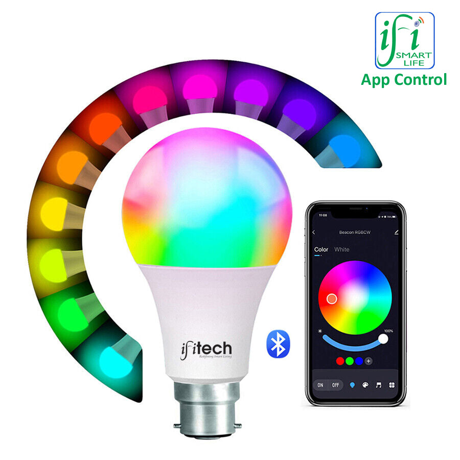 IFITech - 7W Bluetooth RGB (Multicolor) Smart LED Bulb