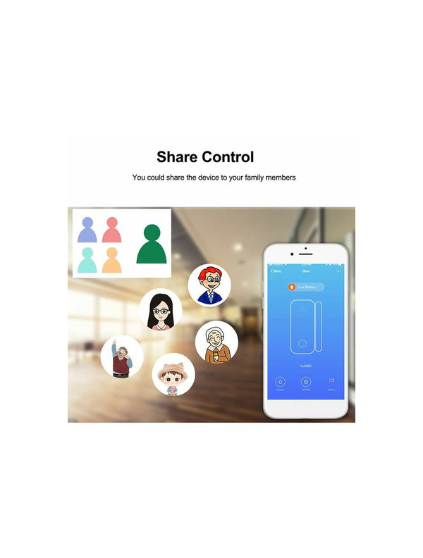 IFITech WiFi Door / Window / Cabinets / Drawers Open-Close Sensor | App Control