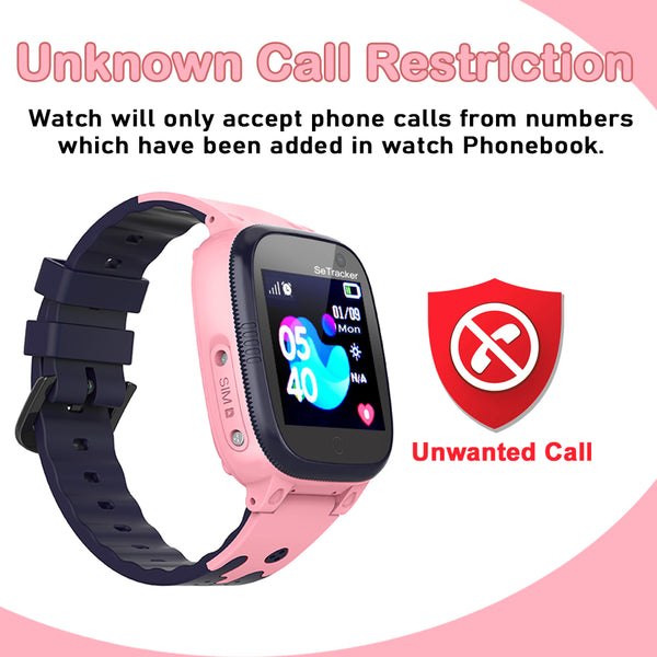 SeTracker Connect2kidz LBS-M2 Touch Screen Safe Voice Calling Watchphone