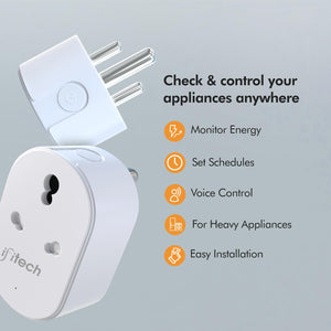 IFITech 16A Wi-Fi Smart Plug with Energy Monitoring - Suitable for Large Appliances