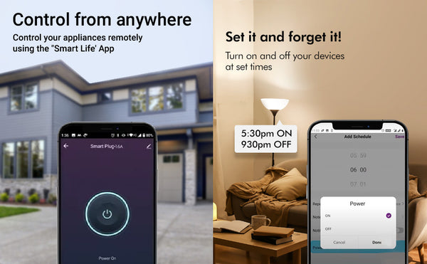 IFITech 16A Wi-Fi Smart Plug with Energy Monitoring - Suitable for Large Appliances