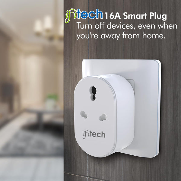 IFITech 16A Wi-Fi Smart Plug with Energy Monitoring - Suitable for Large Appliances