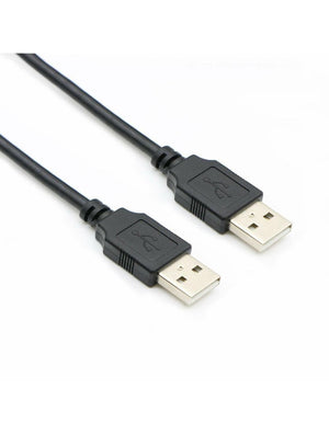 USB 2.0 Type A Male to Type A Male Extension Cable - 2 feet - 60 cm - Black