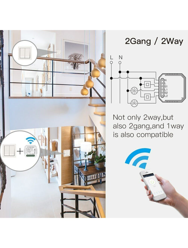 IFITech WiFi Timer Controller 2 Gang Switch | App Control