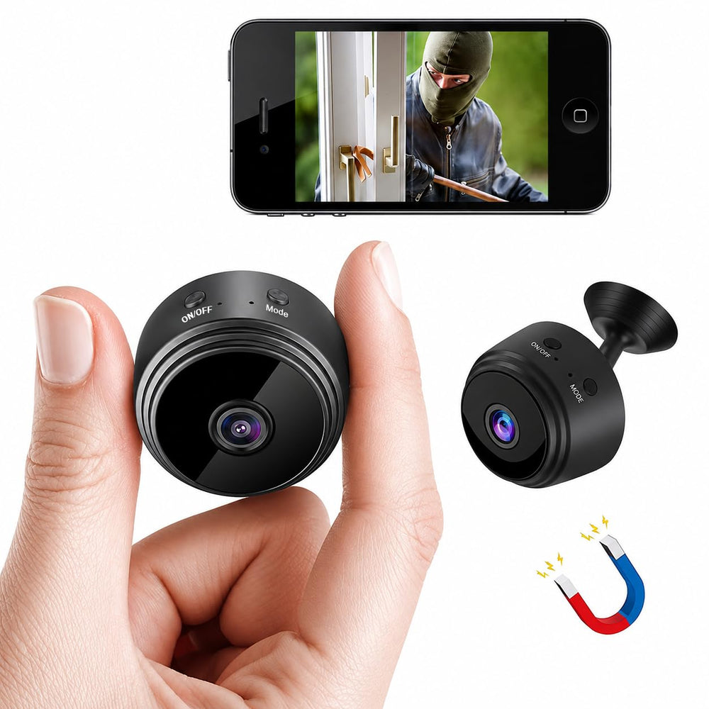 Eye4Spy HD Live View Mini Camera - V380 Pro | Motion Alerts | Low-Light Vision | 5V USB Powered | No Recording | No Battery | Spy Camera for Home & Office Monitoring