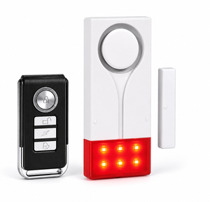 IFITech Magnetic Alarm with Sound and Light, 108 dB Alarm, Wireless alarm, Magnetic Door/Window Sensor