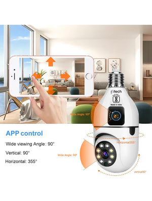 IFITech Dual Lens Smart Home Security WiFi Camera | 2 Megapixel Each Lens (Fixed & PTZ)