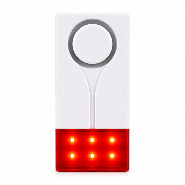 IFITech Magnetic Alarm with Sound and Light, 108 dB Alarm, Wireless alarm, Magnetic Door/Window Sensor