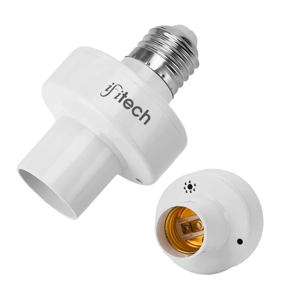 IFITech Auto ON/OFF Radar Sensor Lamp Holder – Convert Any Ordinary Bulb into Motion Sensor Bulb | Suitable for E26/E27 Screw Base Bulbs | Smart Bulb Holder Socket (Pack of 1)