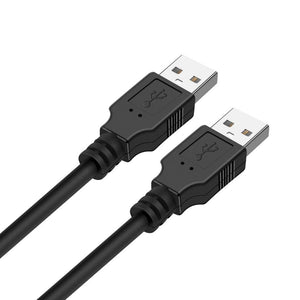 IFITech 50cm Super Speed USB 3.0 Type A Male to Male Cable for Hard Drive Enclosures, Laptop Cooling Pad, DVD Players, USB Charger Spy Camera - Black