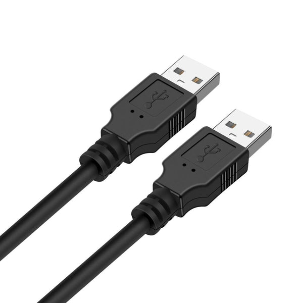 IFITech 50cm Super Speed USB 3.0 Type A Male to Male Cable for Hard Drive Enclosures, Laptop Cooling Pad, DVD Players, USB Charger Spy Camera - Black