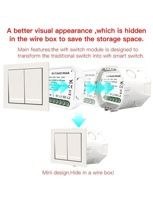 IFITech WiFi Timer Controller 2 Gang Switch | App Control