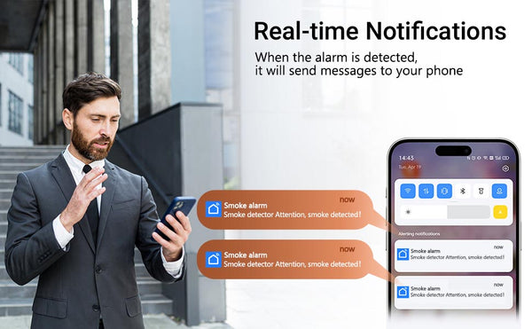 IFITech WiFi  Smoke Sensor/Detector |APP Control