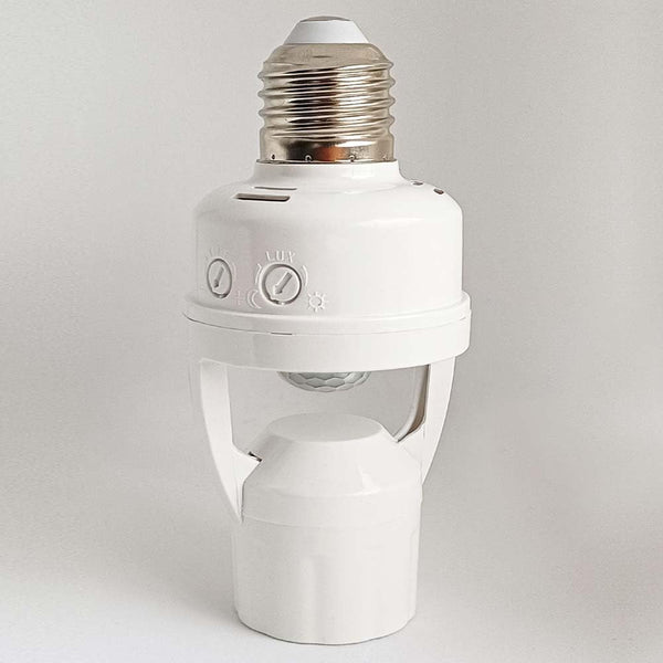 IFITech Motion Sensor Bulb Holder | Auto ON/OFF - Compatible with All E26/E27 Screw Base Bulbs
