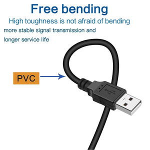 IFITech 50cm Super Speed USB 3.0 Type A Male to Male Cable for Hard Drive Enclosures, Laptop Cooling Pad, DVD Players, USB Charger Spy Camera - Black
