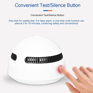 IFITech Smoke Detector for Home & Office, 85dB Fire Alarm with Photoelectric Sensor, Up to 70% Fewer False Alarms | Battery Operated