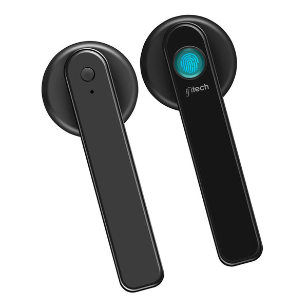 Keyless Biometric Access Door Lock | Stores Up to 50 Unique Fingerprints | 2 Manual Key | Fingerprint Door Lock for Home, Office, Hotel (Black) | Long Battery Life