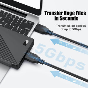 IFITech 50cm Super Speed USB 3.0 Type A Male to Male Cable for Hard Drive Enclosures, Laptop Cooling Pad, DVD Players, USB Charger Spy Camera - Black