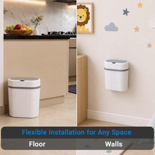 IFITech Rechargeable Motion Sensor Kitchen Dustbin with Lid - 12 Litre