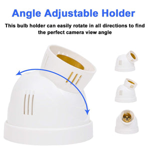 IFITech 4Mp 1920 x 1080 Dual Lens Wireless Home Security WiFi Camera with Angle Adjustable Holder