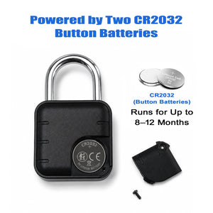 IFITech Smart Fingerprint Padlock | Biometric Padlock | Keyless Lock | Stores Up to 20 Fingerprints | Fingerprint Lock for Gym Locker, Cabinet, Drawer, Luggage & Personal Spaces