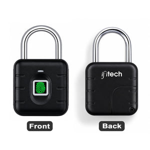 IFITech Smart Fingerprint Padlock | Biometric Padlock | Keyless Lock | Stores Up to 20 Fingerprints | Fingerprint Lock for Gym Locker, Cabinet, Drawer, Luggage & Personal Spaces