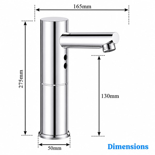 IFITech Automatic Sensor Faucet | Touchless Infrared Tap with Dual Sensor Technology & Water Saving