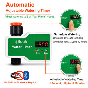 Automatic Water Timer with LED Digital Display | IP65 Waterproof Drip Irrigation Controller | Easy Install for Garden, Lawn, Balcony & Potted Plants