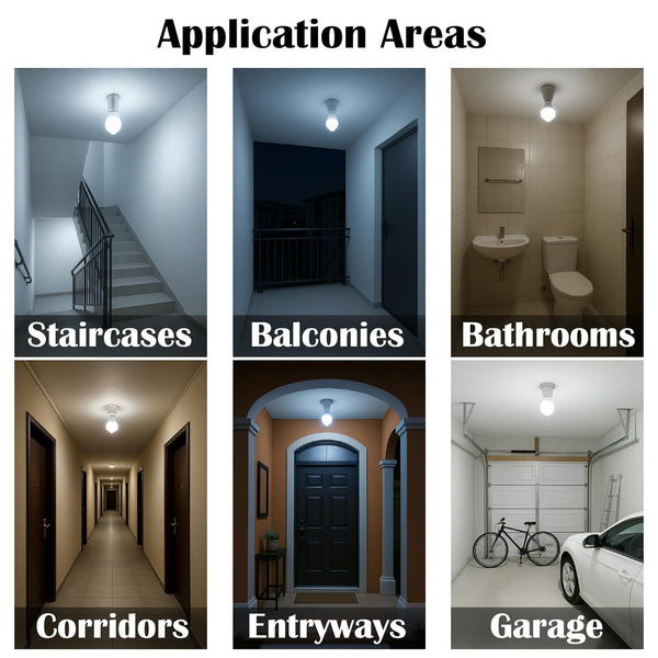 IFITech IFIMSL-9W PIR Motion Sensor LED Bulb | Flicker-Free, Energy Efficient, Auto ON/OFF for Home & Office – Cool White (Base B22, Pack of 1)