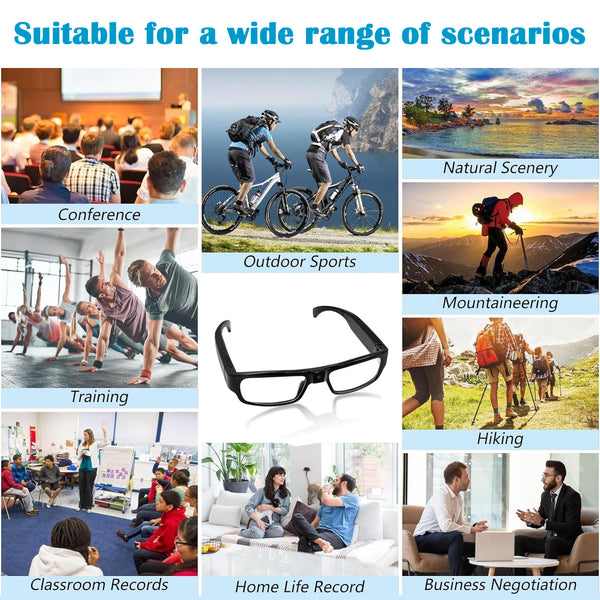 Eye4Spy Hidden Camera Glasses – 1080P HD Wearable Mini Spy Eyewear