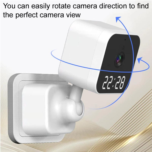 IFITech 1080P Wall-Mount WiFi Digital Clock Camera