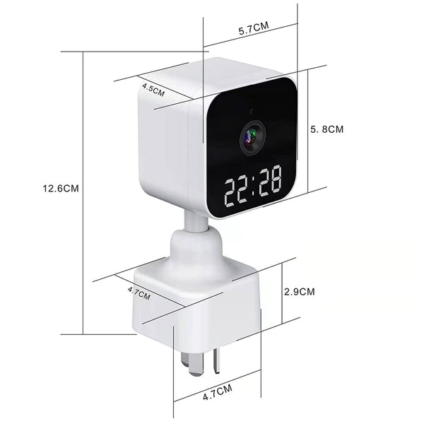 IFITech 1080P Wall-Mount WiFi Digital Clock Camera