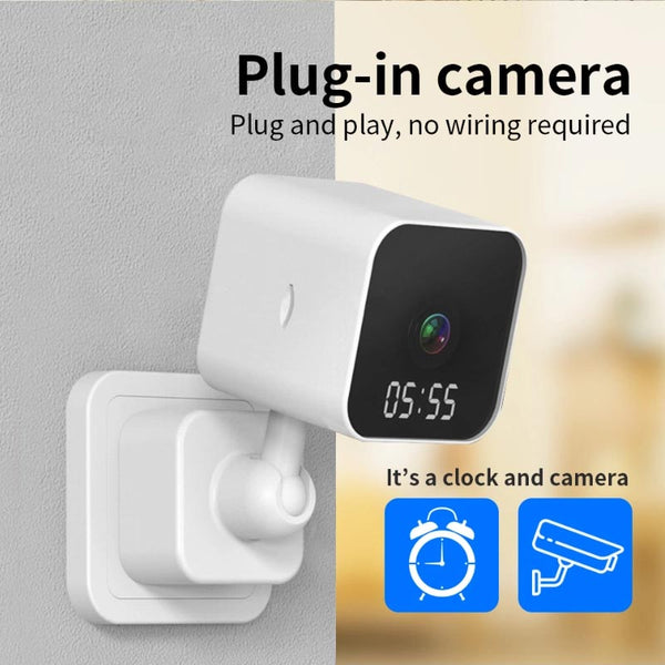 IFITech 1080P Wall-Mount WiFi Digital Clock Camera
