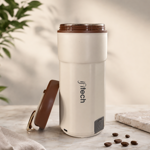 IFITech 500ml USB Bottle Warmer | Operates with USB Type-C or 220V AC Power, Travel Friendly Electric Kettle | Water Boiler Heater with LCD Display, 45°C–55°C Temperature Control | 304 Stainless Steel