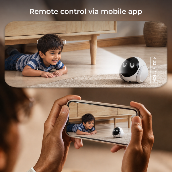 IFITech Smart 1080P AI Robot Camera | 2.4GHz & 5GHz Wi-Fi Compatible | Smart Life/Tuya App Control