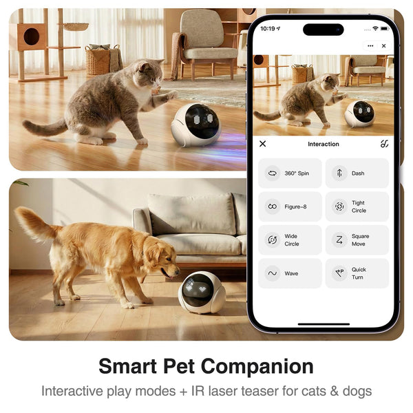 IFITech Smart 1080P AI Robot Camera | 2.4GHz & 5GHz Wi-Fi Compatible | Smart Life/Tuya App Control