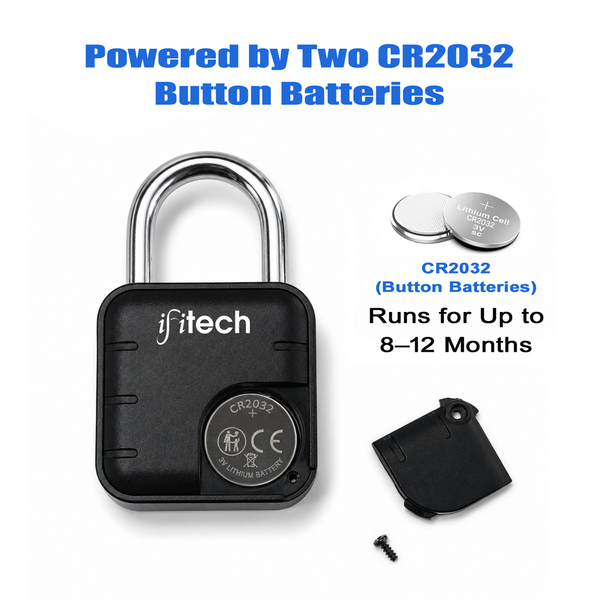 IFITech Smart Fingerprint Padlock | Biometric Padlock | Keyless Lock | Stores Up to 20 Fingerprints | Fingerprint Lock for Gym Locker, Cabinet, Drawer, Luggage & Personal Spaces