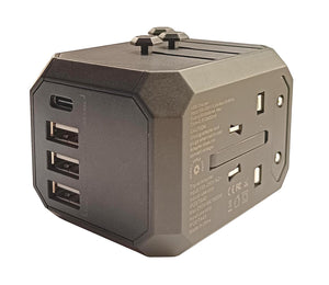 IFITech Universal Travel Adapter | 1 USB-C & 3 USB-A Output