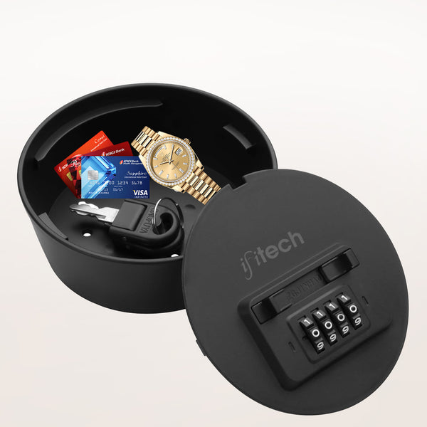 IFITech Wall Mounted Key Lock Box | Secure Key, Cards, Pendrives Hider Box with Combination Lock