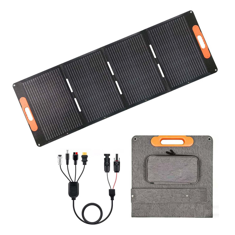 IFITech Portable 200W Solar Panel, Foldable Solar Charger – Lightweight, Durable, and Compatible with Most 40V Portable Solar Generators and Power Stations for RV, Camping, and Home Use