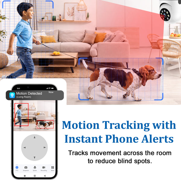 IFITech 2MP HD Wi-Fi Pan/Tilt Bulb Camera - V380 App