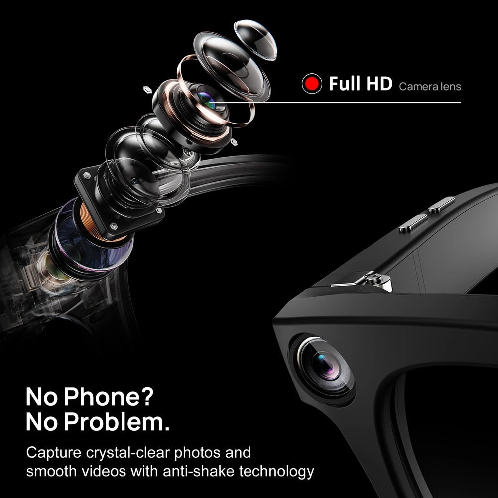 IFITech AI Smart Glasses with 1080P Full HD Camera – Real-Time Language Translation, Object Recognition, Bluetooth Audio Calls & Voice Assistant – for Driving, Sports & Vlogging