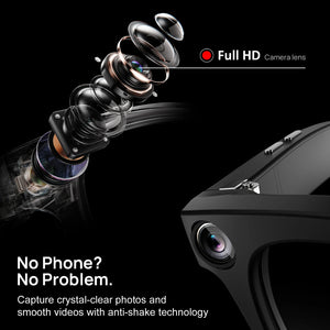 IFITech AI Smart Glasses with 1080P Full HD Camera – Real-Time Language Translation, Object Recognition, Bluetooth Audio Calls & Voice Assistant – for Driving, Sports & Vlogging