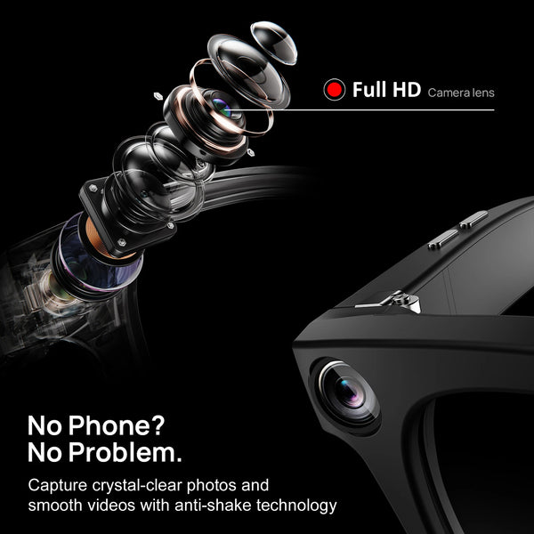 IFITech AI Smart Glasses with 1080P Full HD Camera – Real-Time Language Translation, Object Recognition, Bluetooth Audio Calls & Voice Assistant – for Driving, Sports & Vlogging