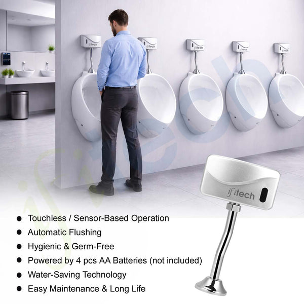 IFITech Automatic Urinal Flush Valve with Infrared Sensor