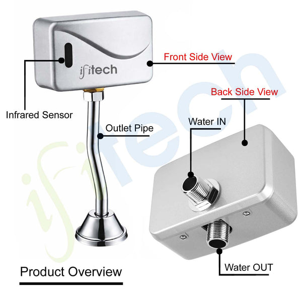 IFITech Automatic Urinal Flush Valve with Infrared Sensor