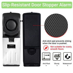 IFITech Door Stop Alarm, Wedge Door Stopper Alarm with 3 Sensitivity Levels