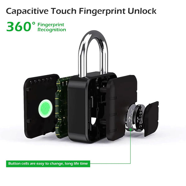 IFITech Anti-Theft  App Control Bluetooth Fingerprint Padlock - P2