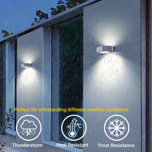 IFITech High Performance IFISWL-308 Dusk to Dawn Solar Modern Wall Lights with Brightness Adjustable